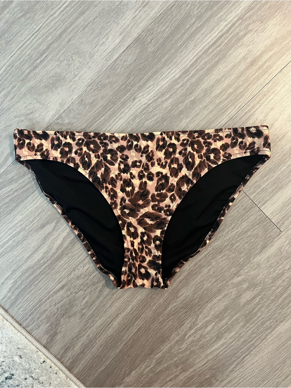 aerie Leopard Print Bikini Bottoms